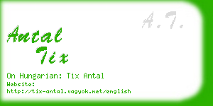 antal tix business card